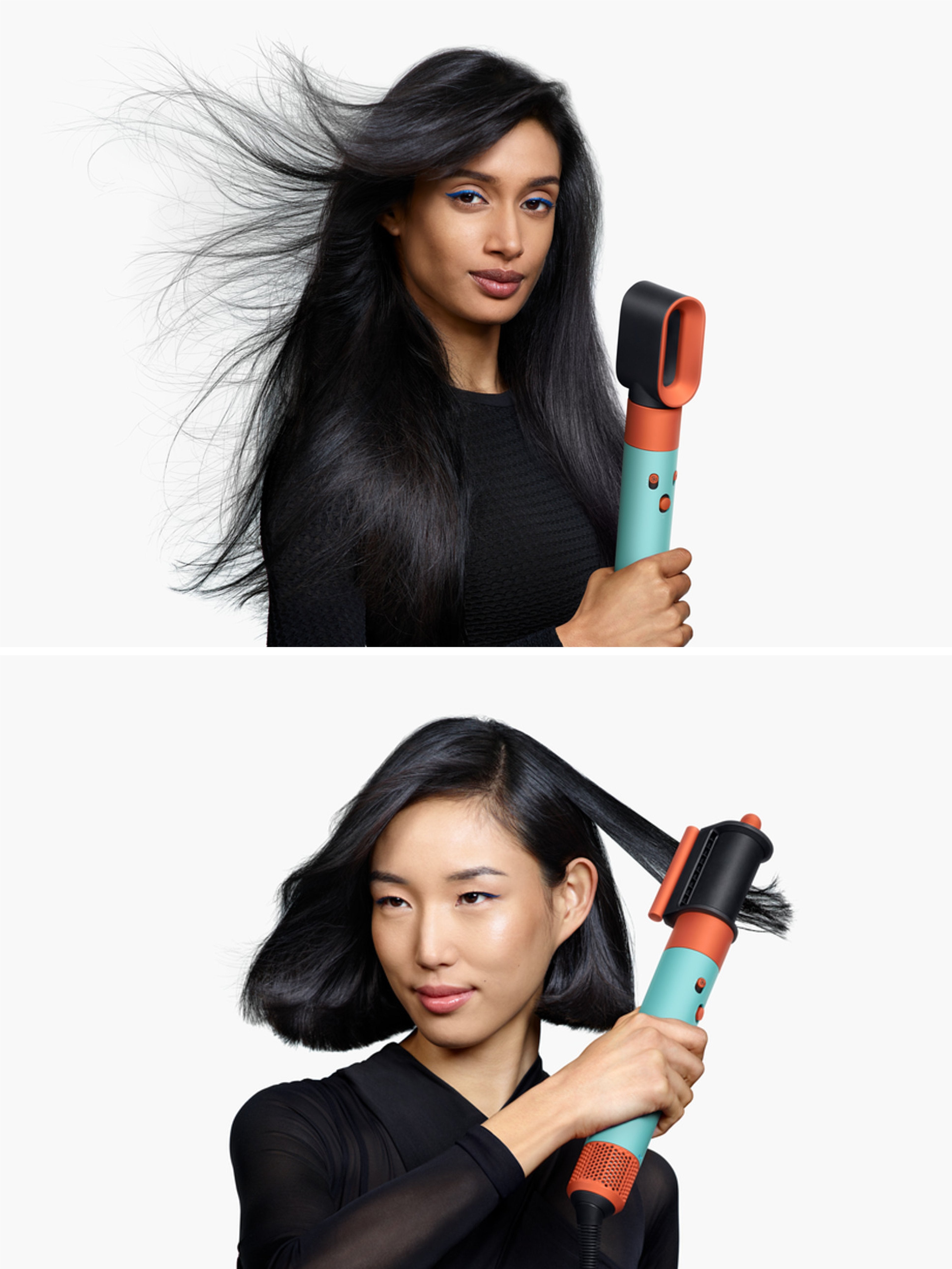 EAN 5025155098943 - Dyson Airwrap Herramienta de peinado con múltiples accesorios Caliente Negro, Azul, Verde, Naranja 1300 W imagen 4