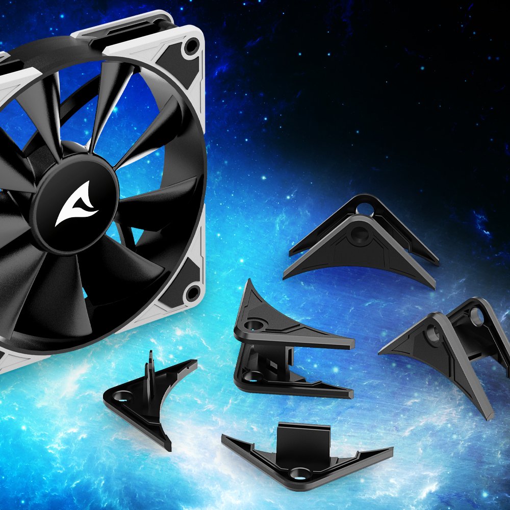 Sharkoon Silentstorm Bw120 Pwm Fan Ventilador 120mm