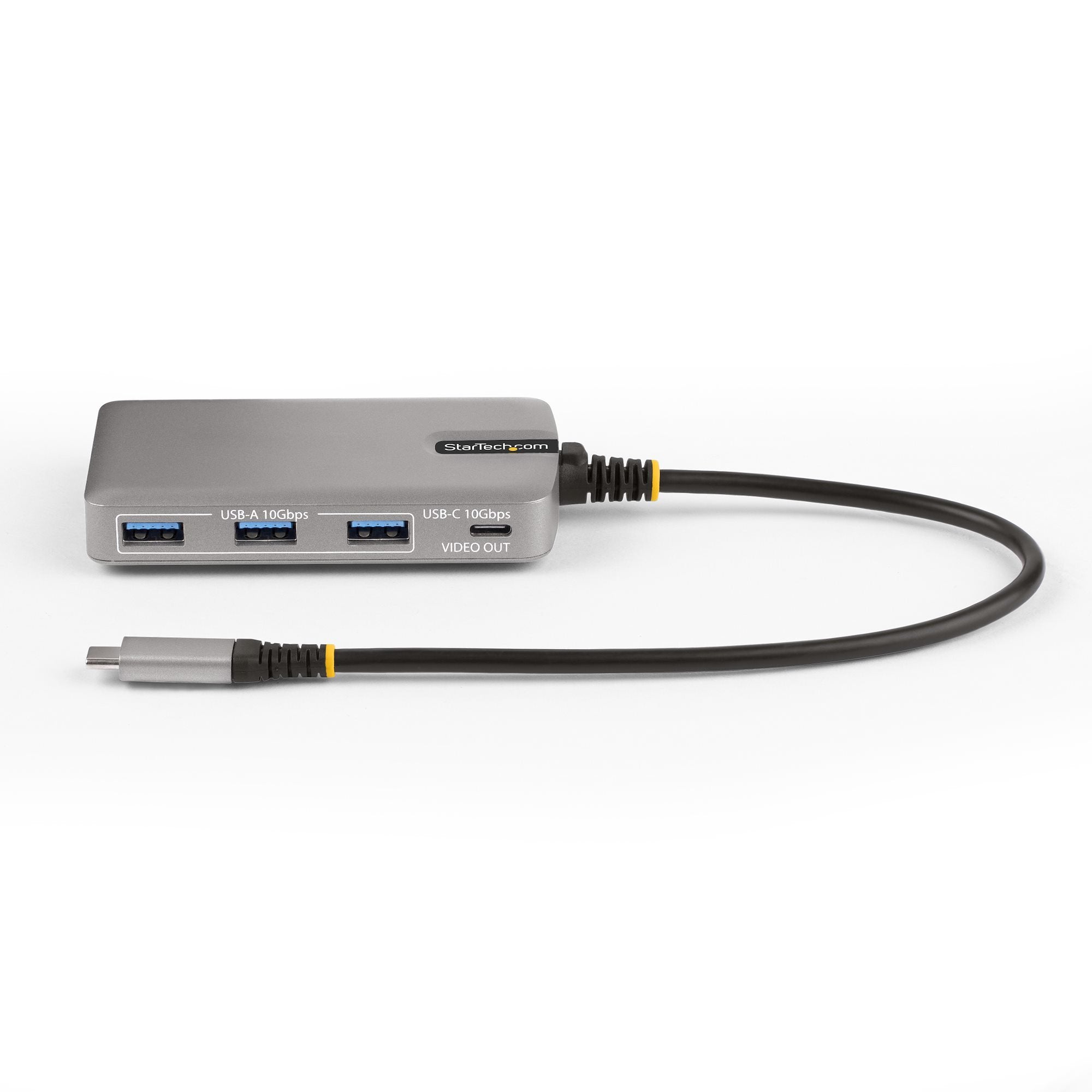 Startech.Com Hub Ladrón Usb-C De 4 Puertos Con Modo Alt De Dp Para Usb-C Y Salida De Vídeo De 4k 60hz - 3x Usb-A - 1x Usb Tipo C - Pd 100w - Usb 3.2 10gbps - Cable 30cm - Portátil