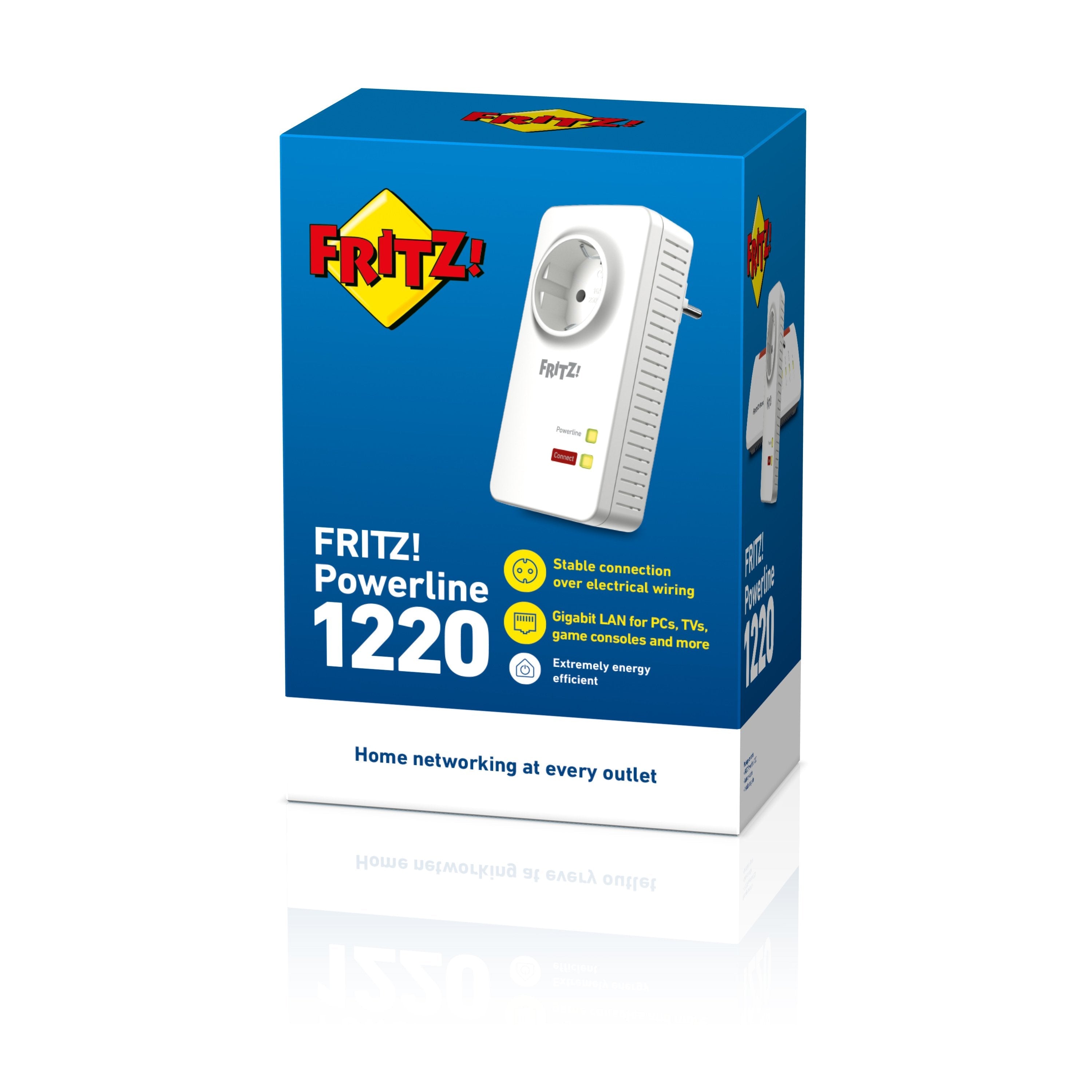 Avm Fritz! Powerline 1220e Extensor Wifi Gigabit
