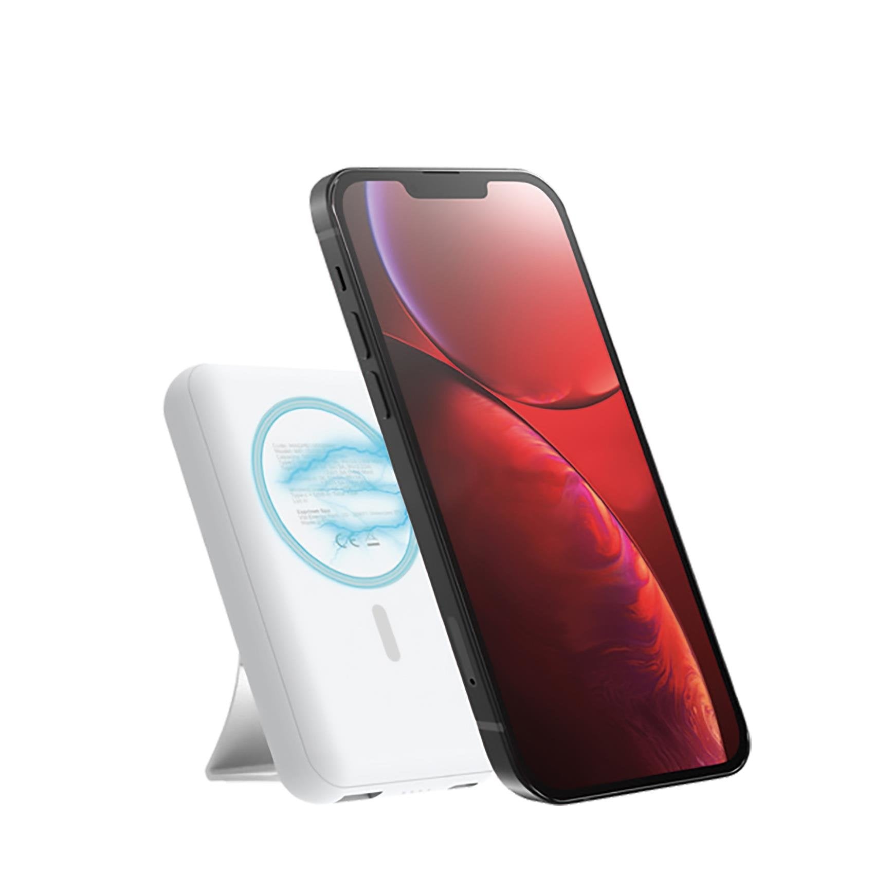 Power Bank Celly Magpb10000wh Batería Externa 10000 Mah Cargador Inalámbrico Blanco
