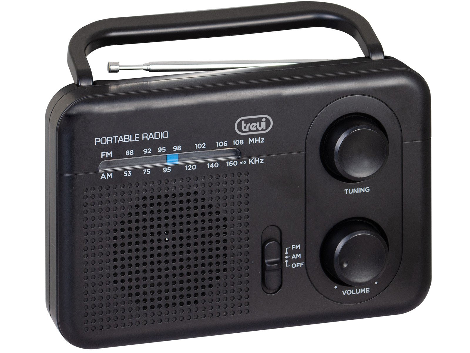 EAN 8011000029306 - Trevi 0RA7F6400 radio Portátil Analógica Negro imagen 3