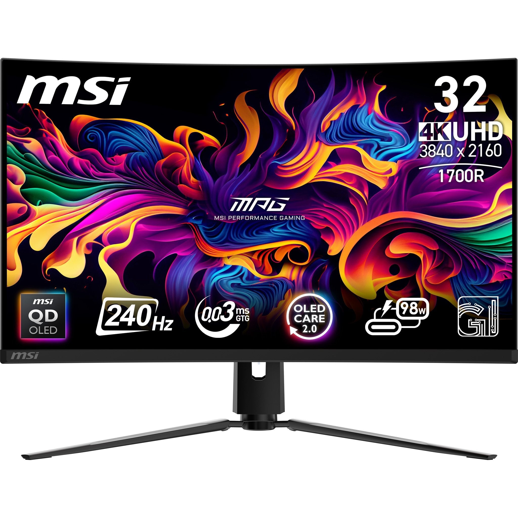 Msi Oled-Display Mpg 321curxde - 80 Cm (31.5") - 3840 X 2160 4k Uhd