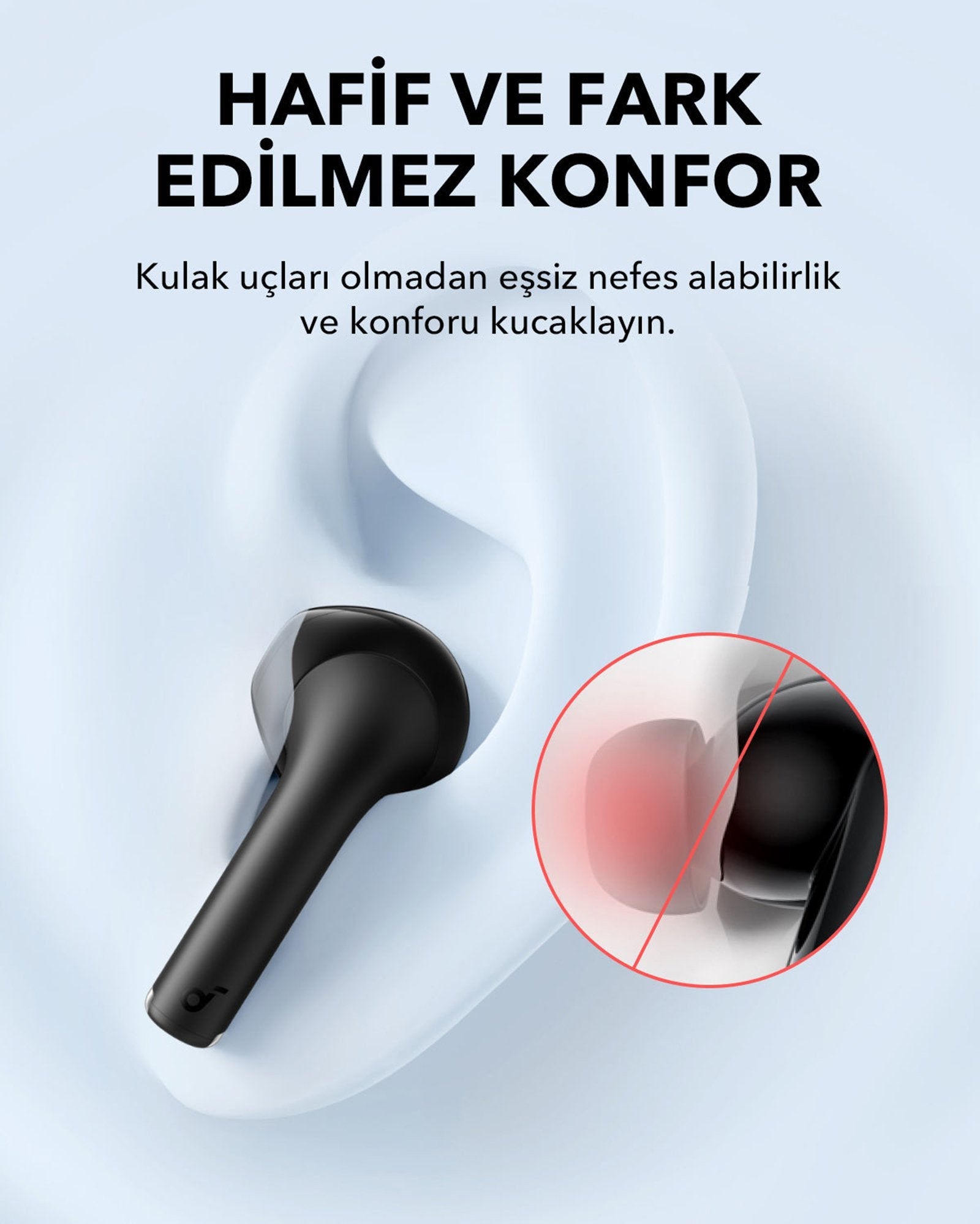 Auriculares Inalámbricos Soundcore K20i, Negro