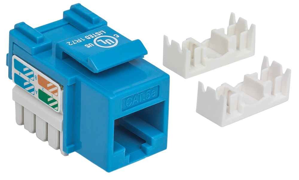 Intellinet Cat5e Keystone Jack Azul Utp Punch-Down
