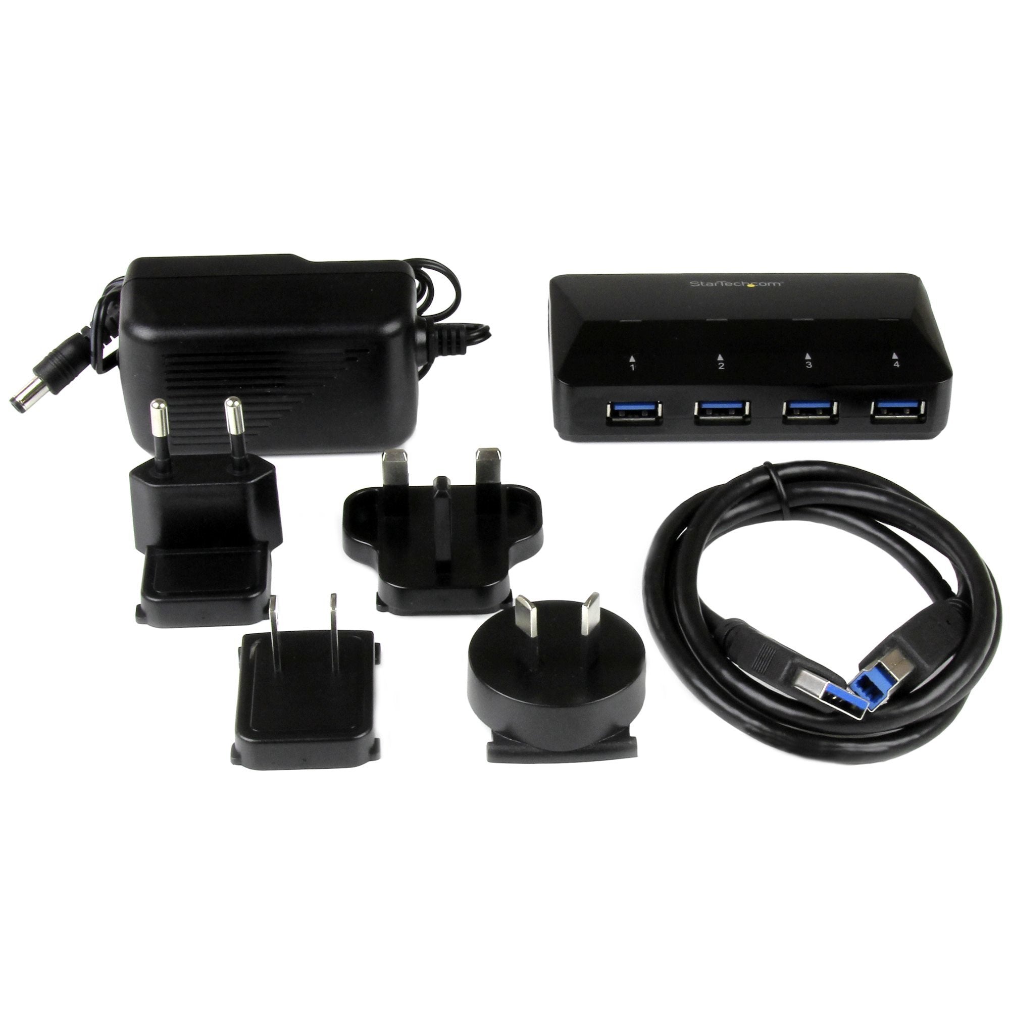 EAN 0065030861700 - StarTech.com ST53004U1C hub de interfaz USB 3.2 Gen 1 (3.1 Gen 1) Type-B 5000 Mbit/s Negro imagen 5