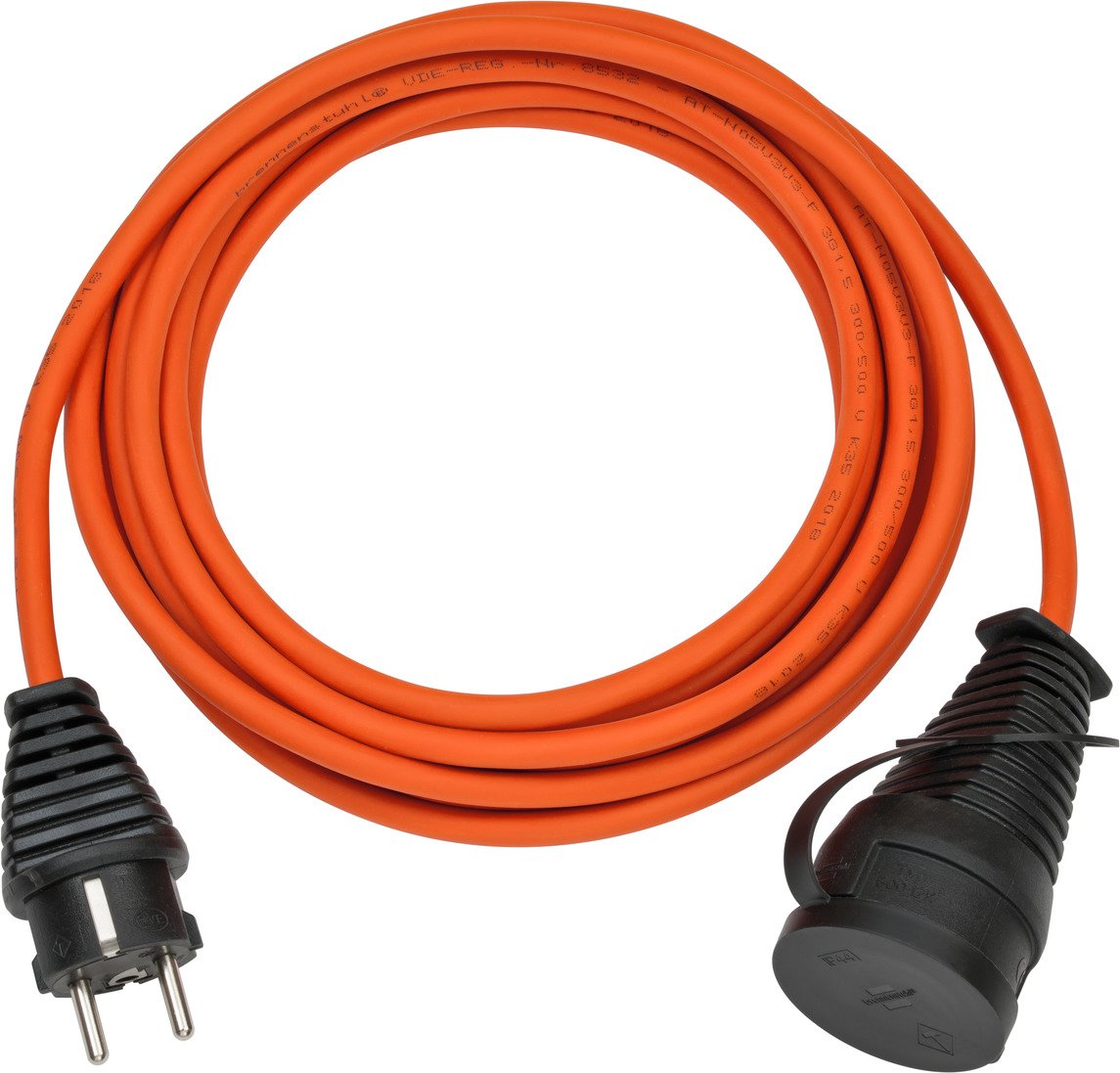 EAN 4007123686254 - Brennenstuhl 1169960 base múltiple 5 m Exterior Negro, Naranja imagen 1