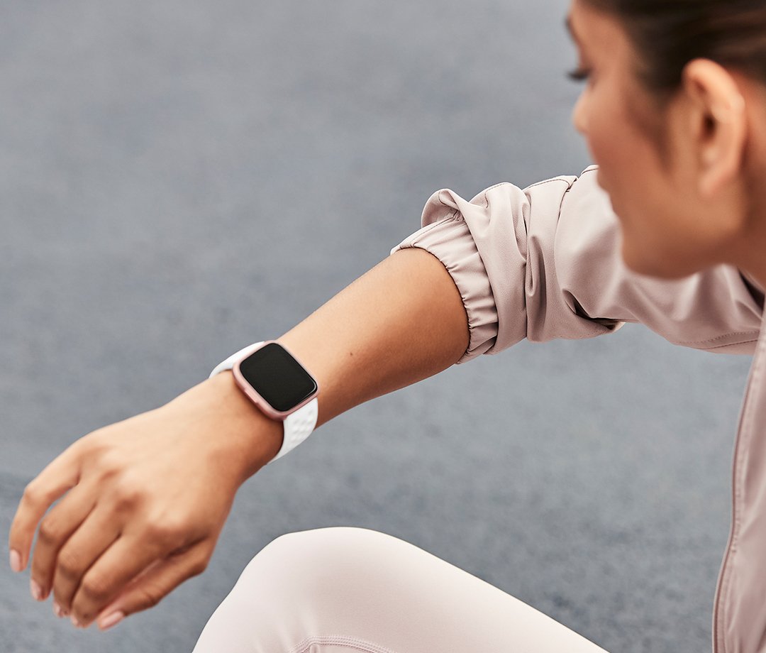 Correa Fitbit Fb171sbwtl, Fitbit, Blanco, Aluminio, Elastómero, L, Versa 2, 180 - 220 Mm