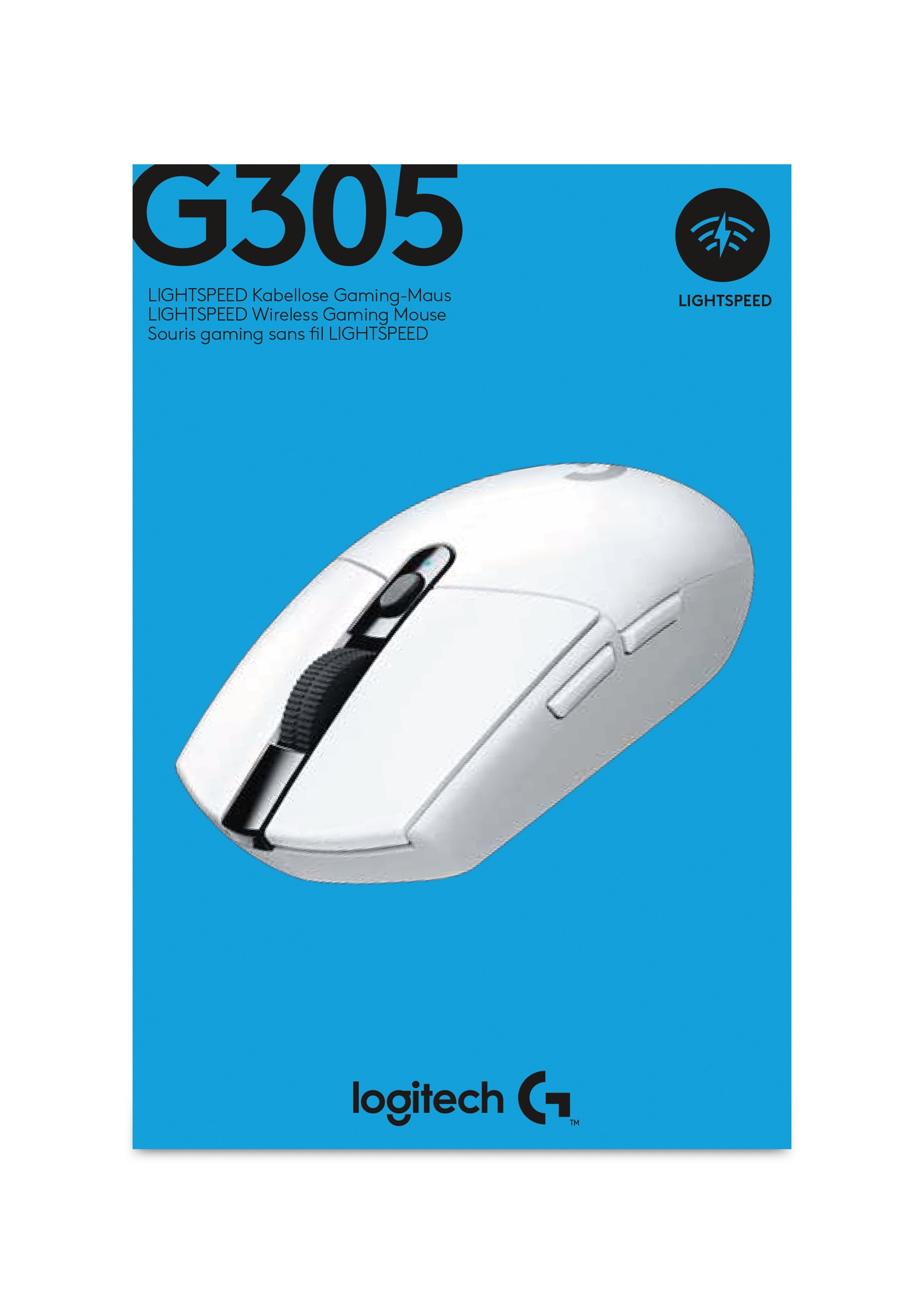 Logitech G G305 Ratón Óptico 6 Botones Inalámbrico 2.4 Ghz Receptor Inalámbrico Usb Blanco