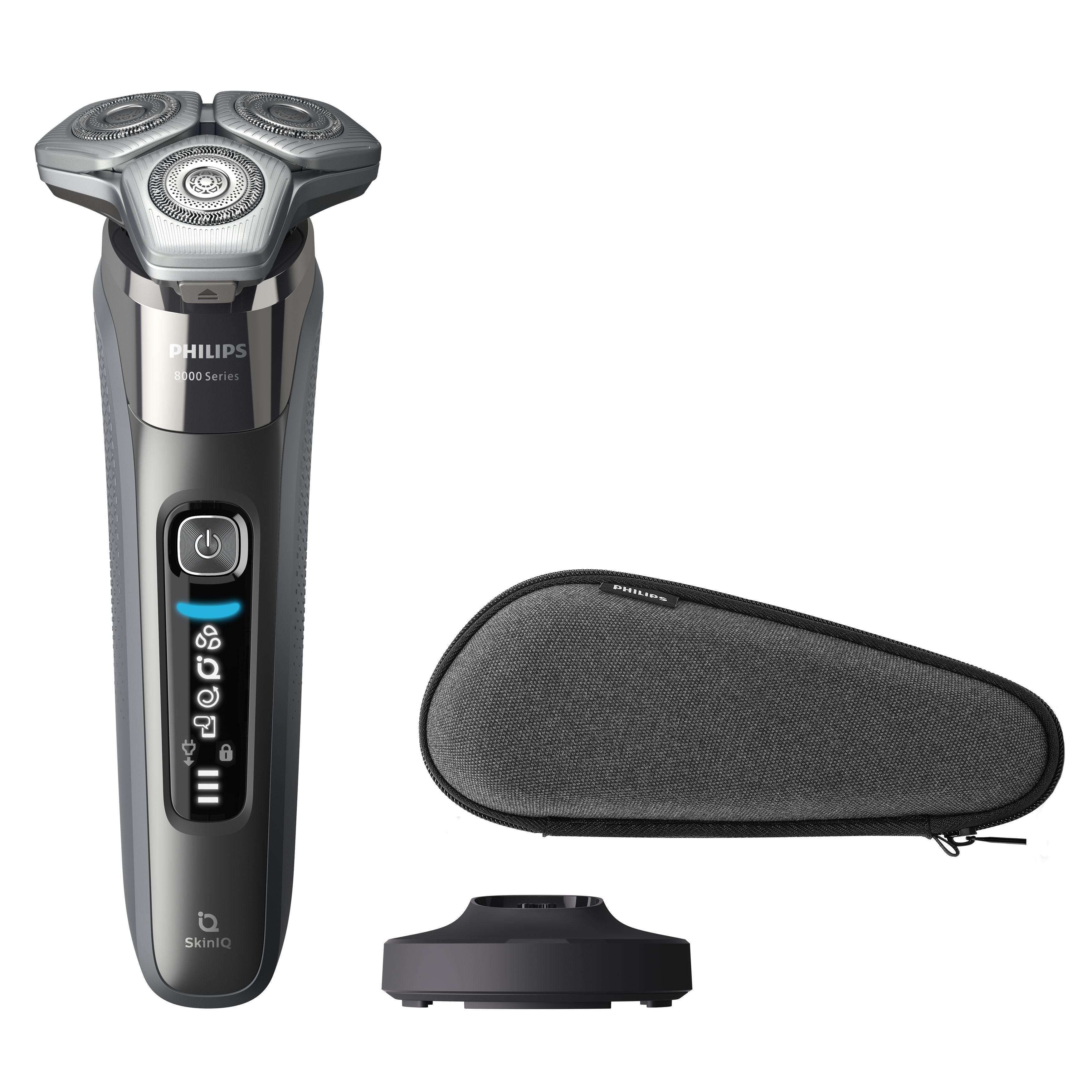 EAN 8720689007757 - Philips SHAVER Series 8000 S8697/35 afeitadora Máquina de afeitar de rotación Recortadora Cromo imagen 2