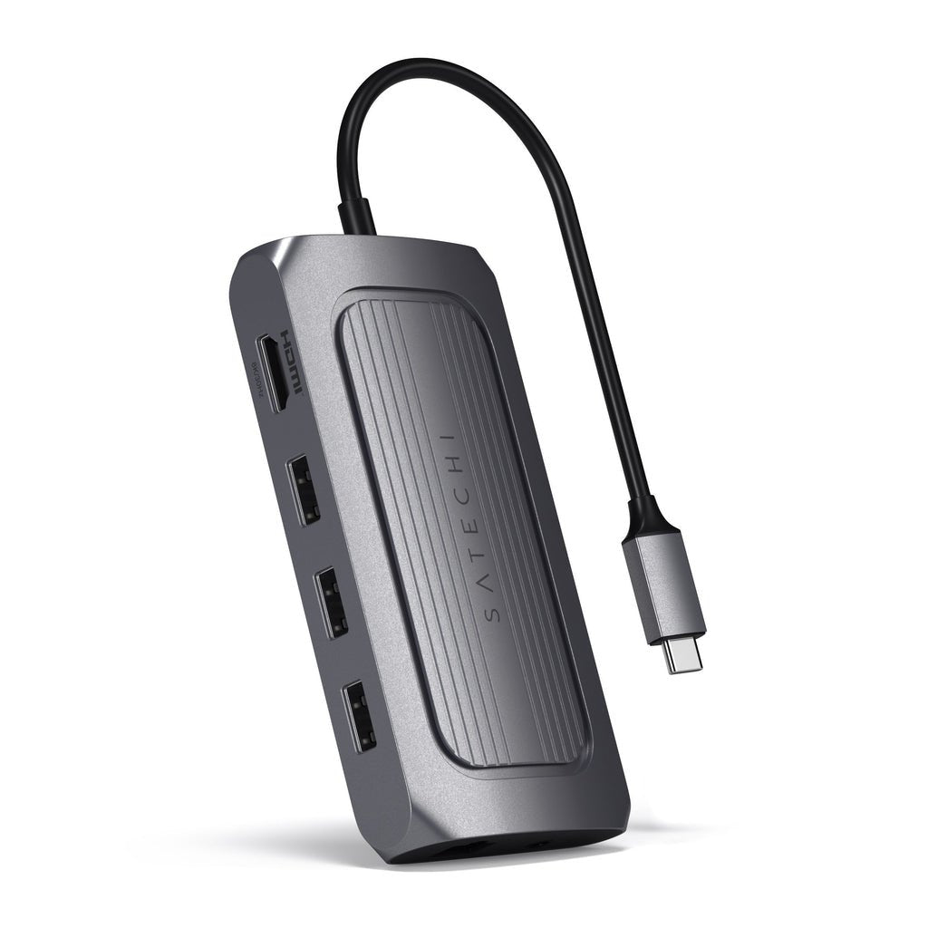 EAN 0810086360383 - Satechi ST-U4MA3M base para portátil y replicador de puertos USB Tipo C Gris imagen 1