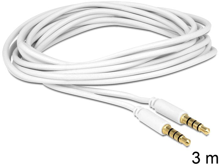 EAN 4043619834426 - DeLOCK 3.5mm - 3.5mm, 3m cable de audio 3,5mm Blanco imagen 2