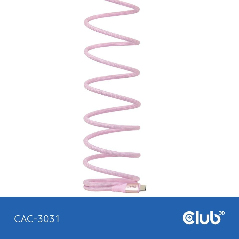 EAN 8719214473600 - CLUB3D CAC-3031 cable USB USB 2.0 2 m USB C Rosa imagen 2