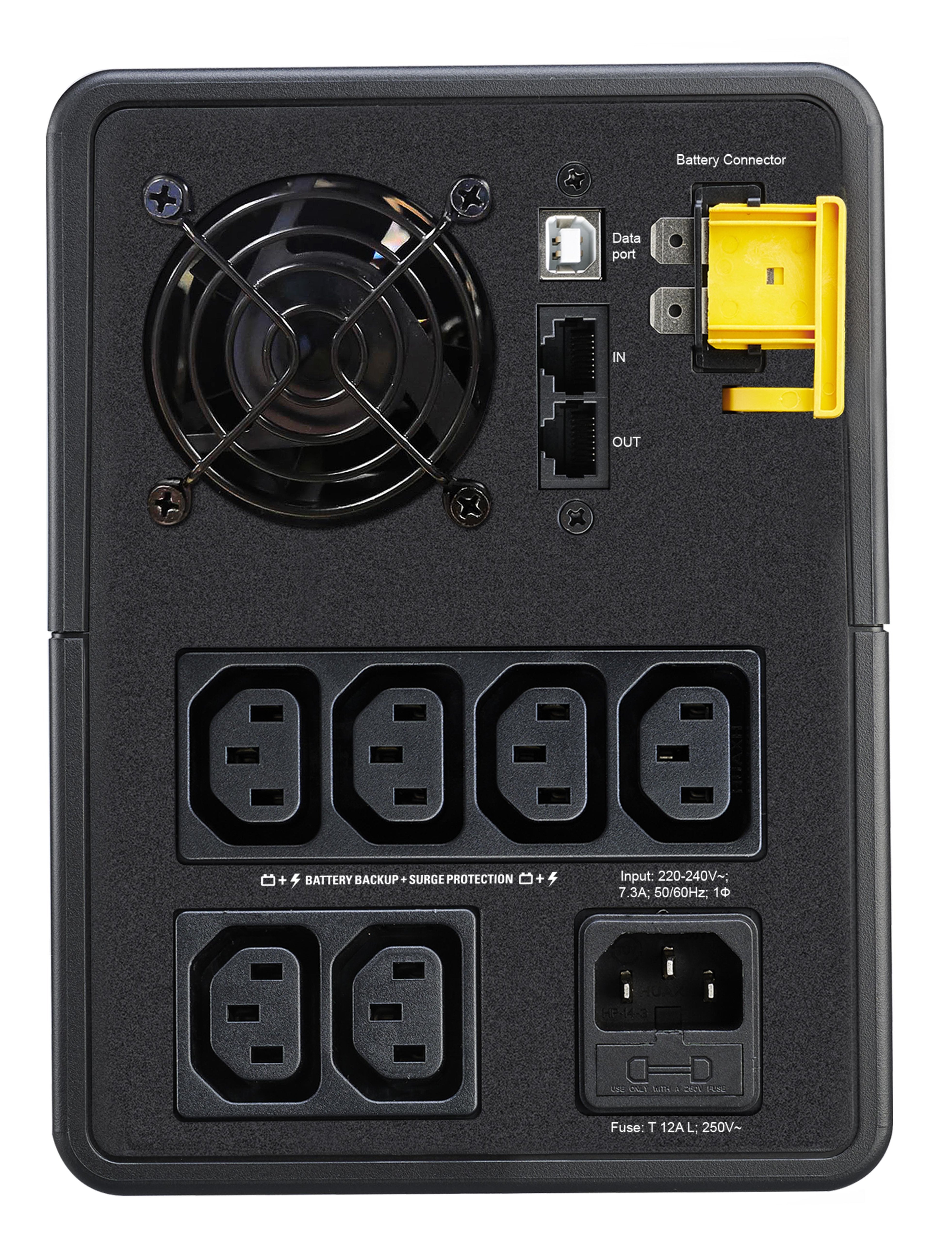 EAN 0731304410829 - APC BX1600MI sistema de alimentación ininterrumpida (UPS) Línea interactiva 1,6 kVA 900 W 6 salidas AC imagen 2
