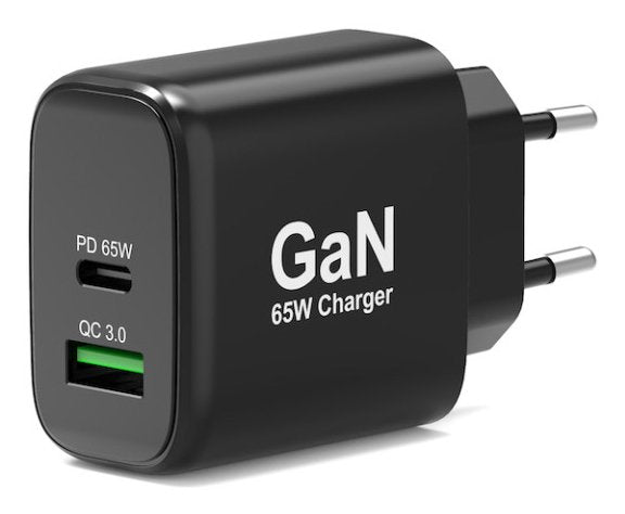Port Wall Gan Charger Usb-C & Usb-A Pd 65w & 30w Eu