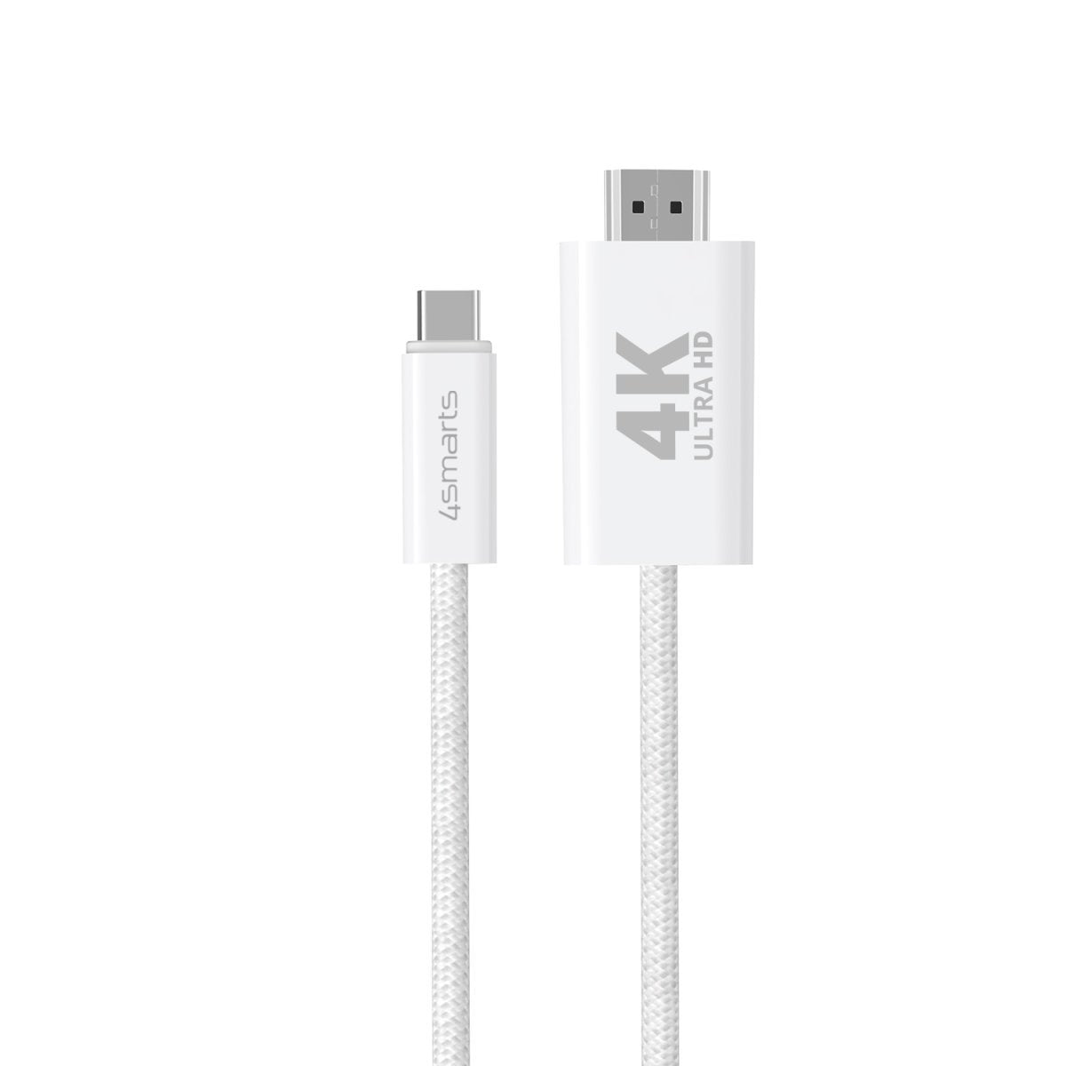 EAN 4252011907687 - 4smarts 540955 cable HDMI 2 m USB C HDMI tipo A (Estándar) Blanco imagen 3