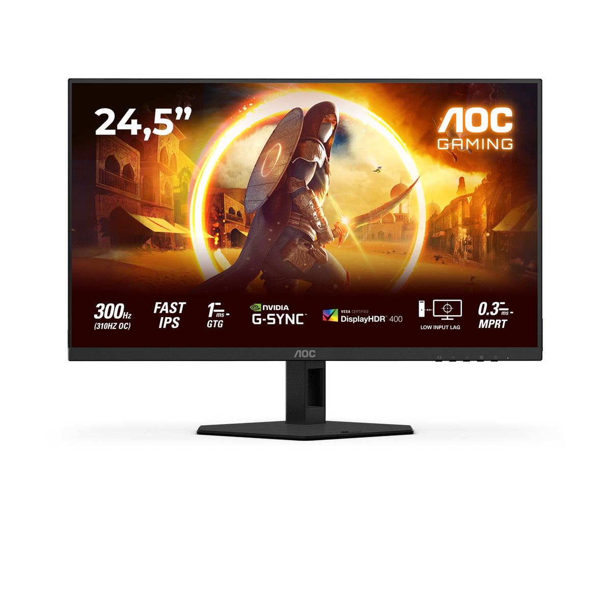 EAN 4038986633024 - AOC G4 25G4SRE pantalla para PC 62,2 cm (24.5") 1920 x 1080 Pixeles Full HD LED Negro, Rojo imagen 1