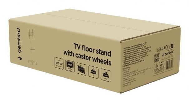 Gembird Tvs-55t-03-W Soporte Para Tv 139,7 Cm (55") Blanco