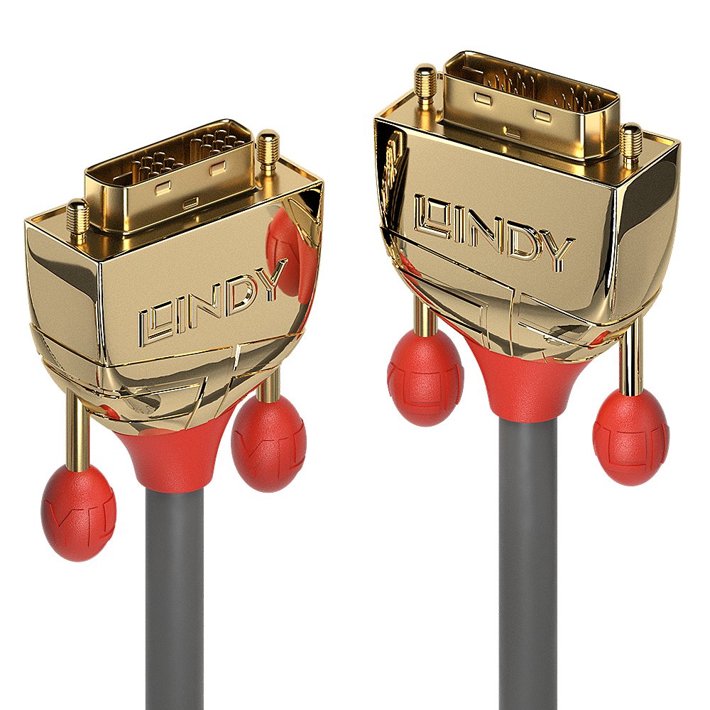 Lindy Dvi-D Single Link Sld Cable Gold Line 10m