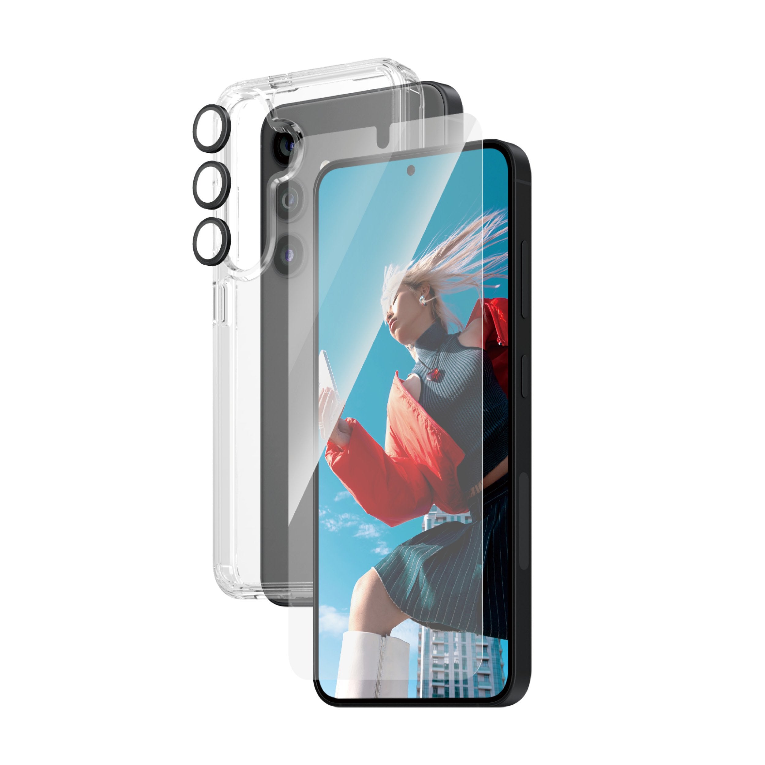 EAN 5711724212130 - PanzerGlass ® 3-in-1 Bundle Samsung Galaxy S24 | Ultra-Wide Fit w. EasyAligner Protector de pantalla 1 pi imagen 2