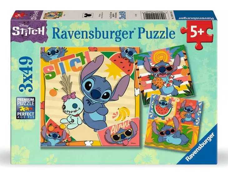Ravensburger Kinder Puzzle Disney Stitch 3x 49 Parts 12004114