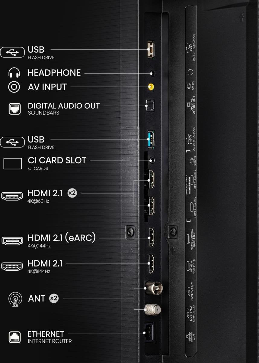 EAN 6942351408446 - Hisense 85UXNQ 2,16 m (85") 4K Ultra HD Smart TV Wifi Negro, Gris 700 cd / m² imagen 3