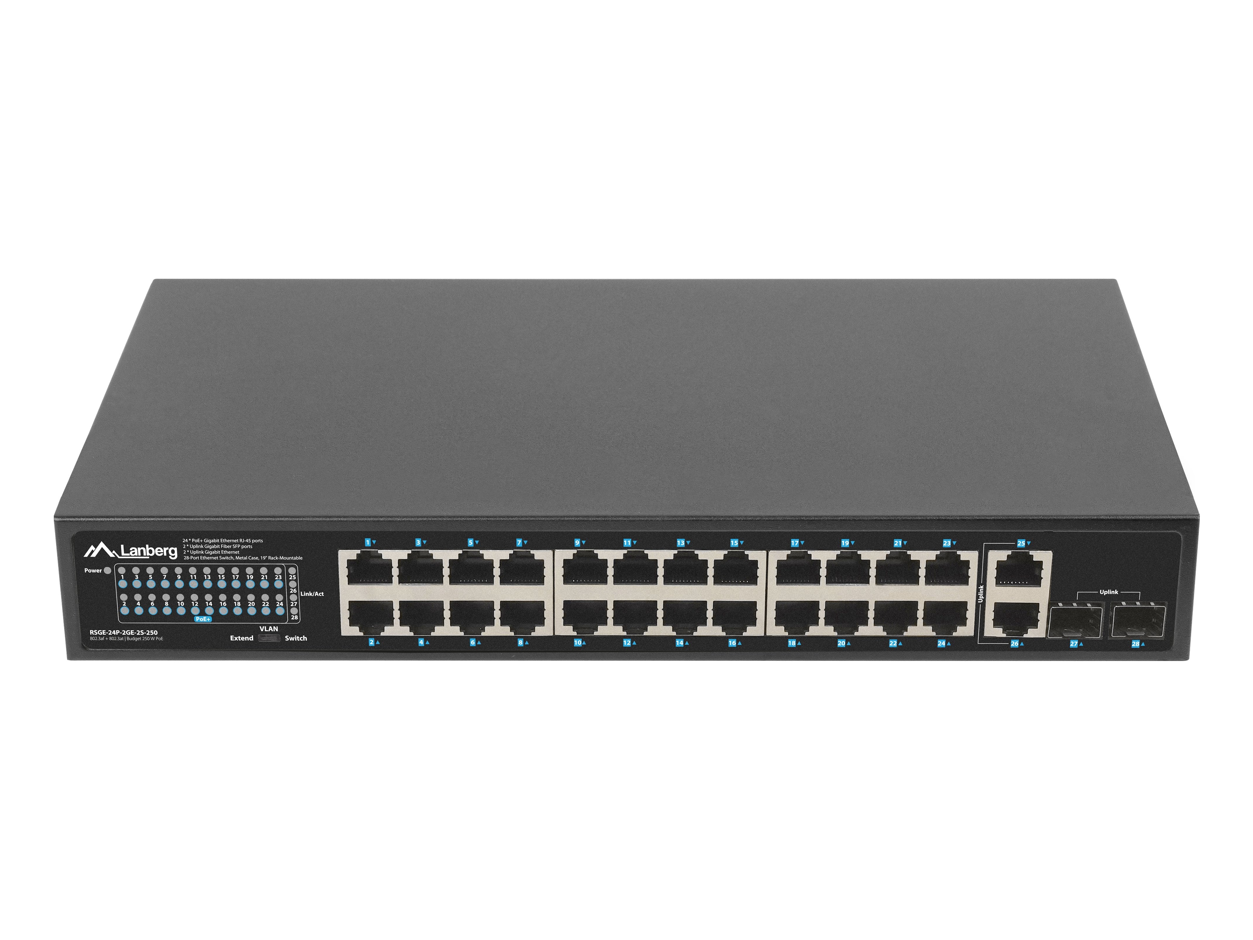 EAN 5901969438680 - Lanberg RSGE-24P-2GE-2S-250 switch No administrado imagen 2