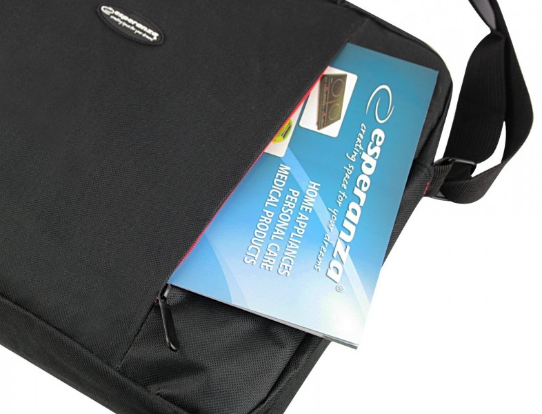 EAN 5901299941300 - Esperanza SALERNO 39,6 cm (15.6") Maletín Toploader Negro, Rojo imagen 6