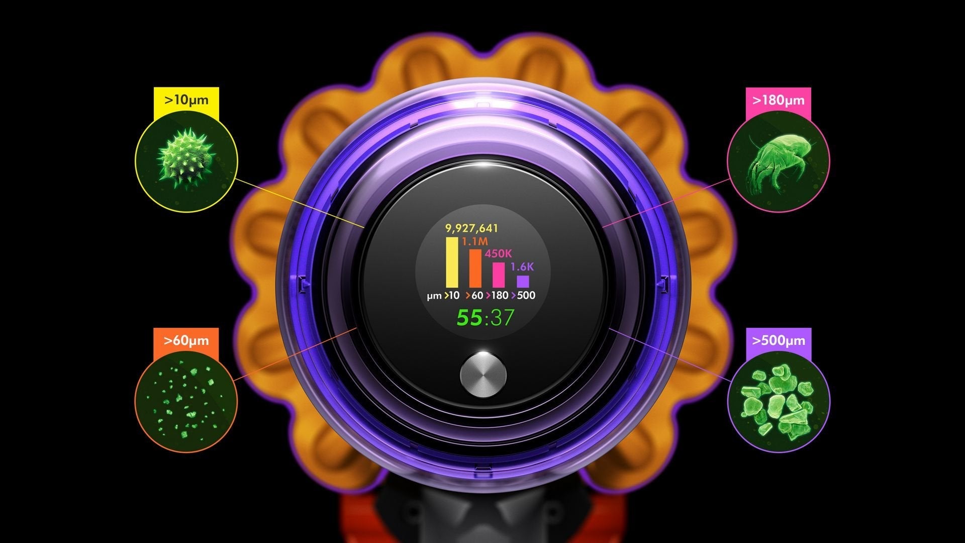 EAN 5025155081754 - Dyson V15 Detect Absolute Aspiradora escoba 2 en 1 Batería Secar Sin bolsa 660 W Níquel, Amarillo imagen 5