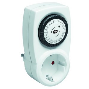 Rev Minuterie, Minuterie 24h Avec Sécurité-Enfants Blanco