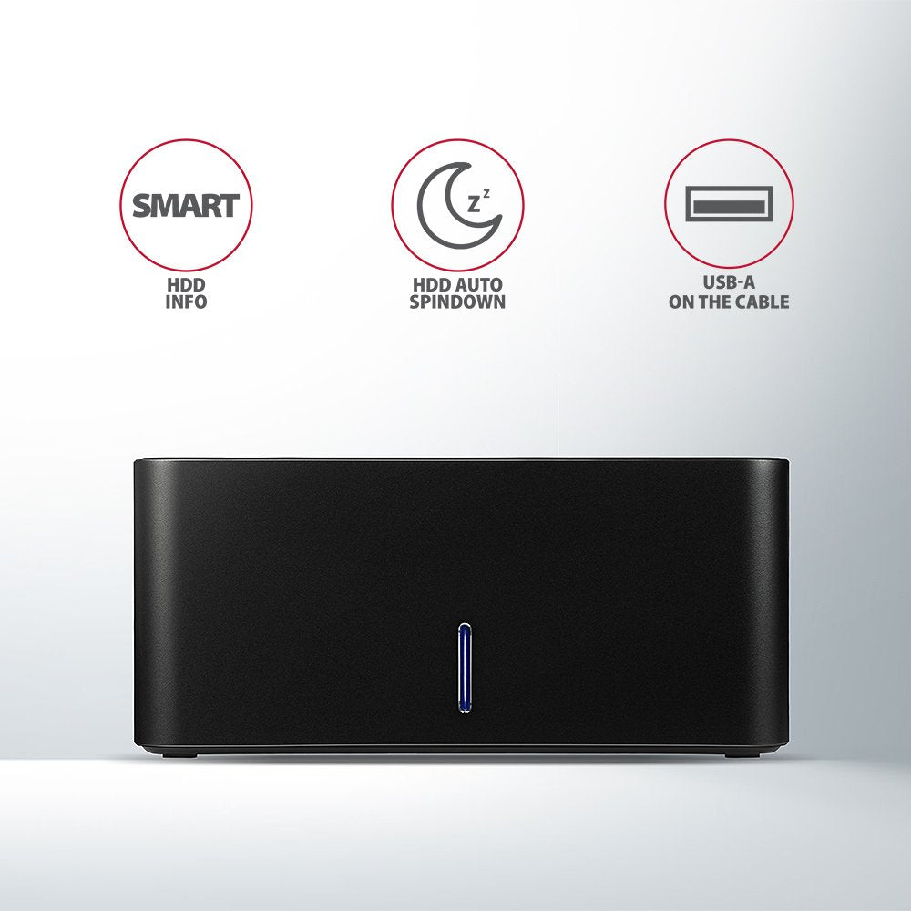 EAN 8595247905383 - Axagon ADSA-SN base de conexión para disco duro USB 3.2 Gen 1 (3.1 Gen 1) Type-A Negro imagen 6