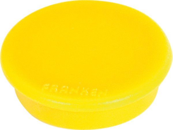 Franken Gmbh Franken - Magnet - 3,8 Cm Diámetro - Amarillo (Paquete De 10)