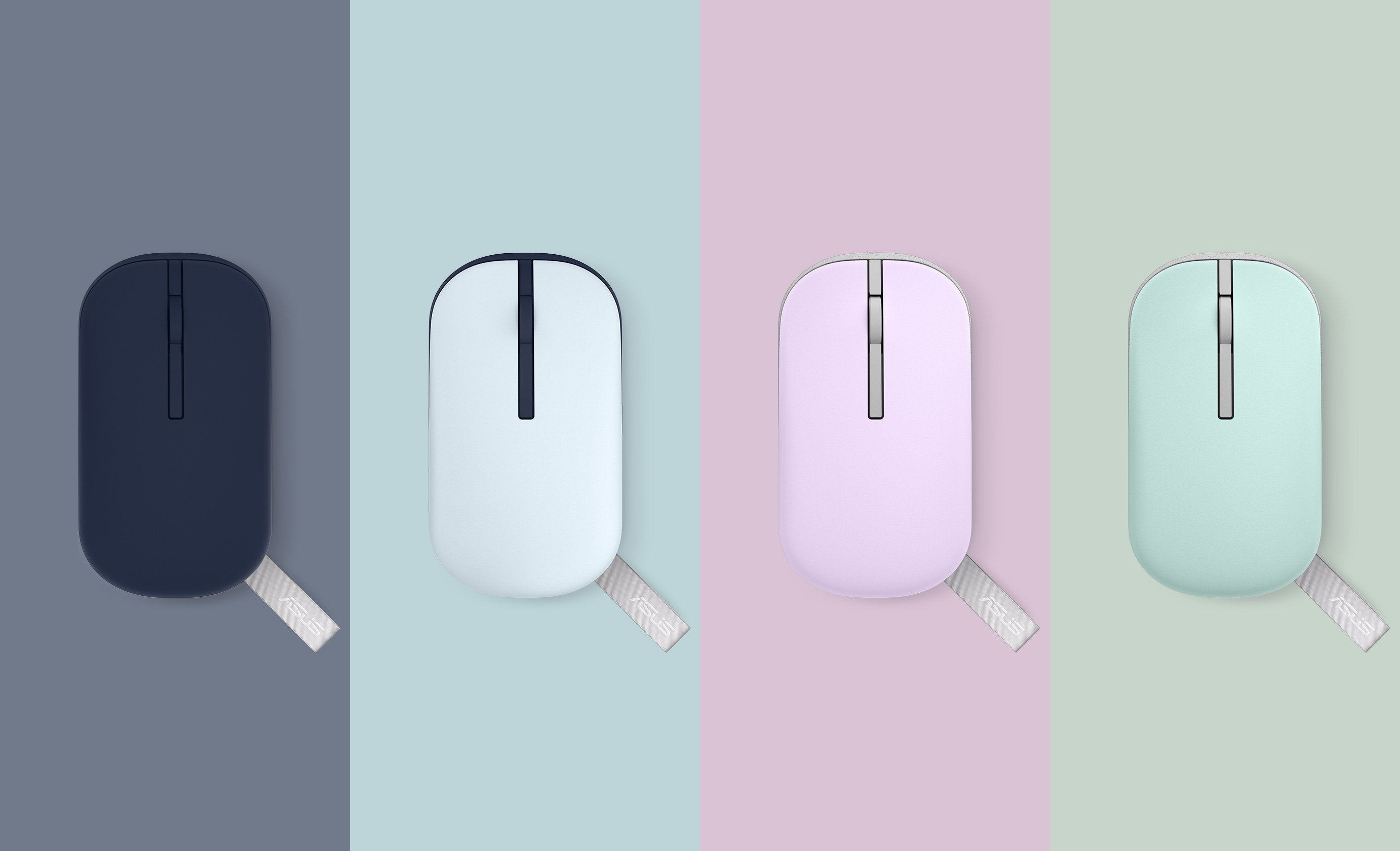 Asus Marshmallow Mouse Md100 Ratón Ambidextro Rf Wireless + Bluetooth Óptico 1600 Dpi