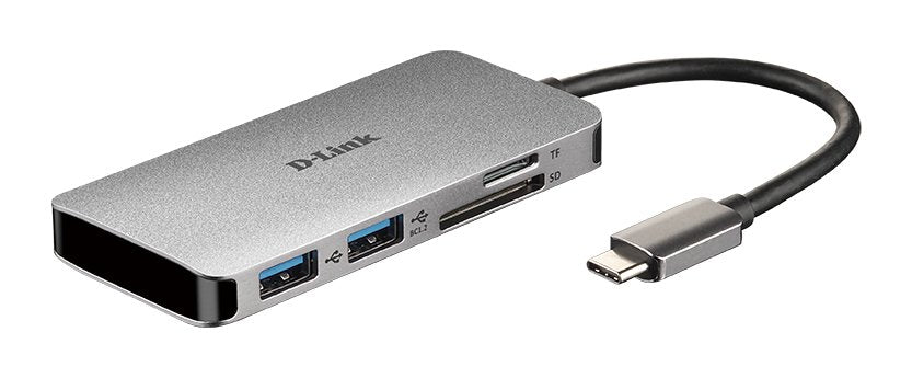 Docking Usb Tipo-C D-Link Dub-M610 2xusb 1xusb Tipo-C Pd 1xthunderbolt 3 1xhdmi 1xlector Tarjetas Sd Gris