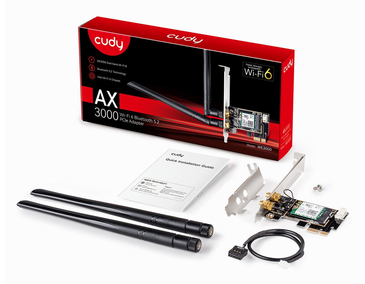 EAN 6971690791162 - Cudy WE3000 adaptador y tarjeta de red Interno WLAN / Bluetooth 2402 Mbit/s imagen 6