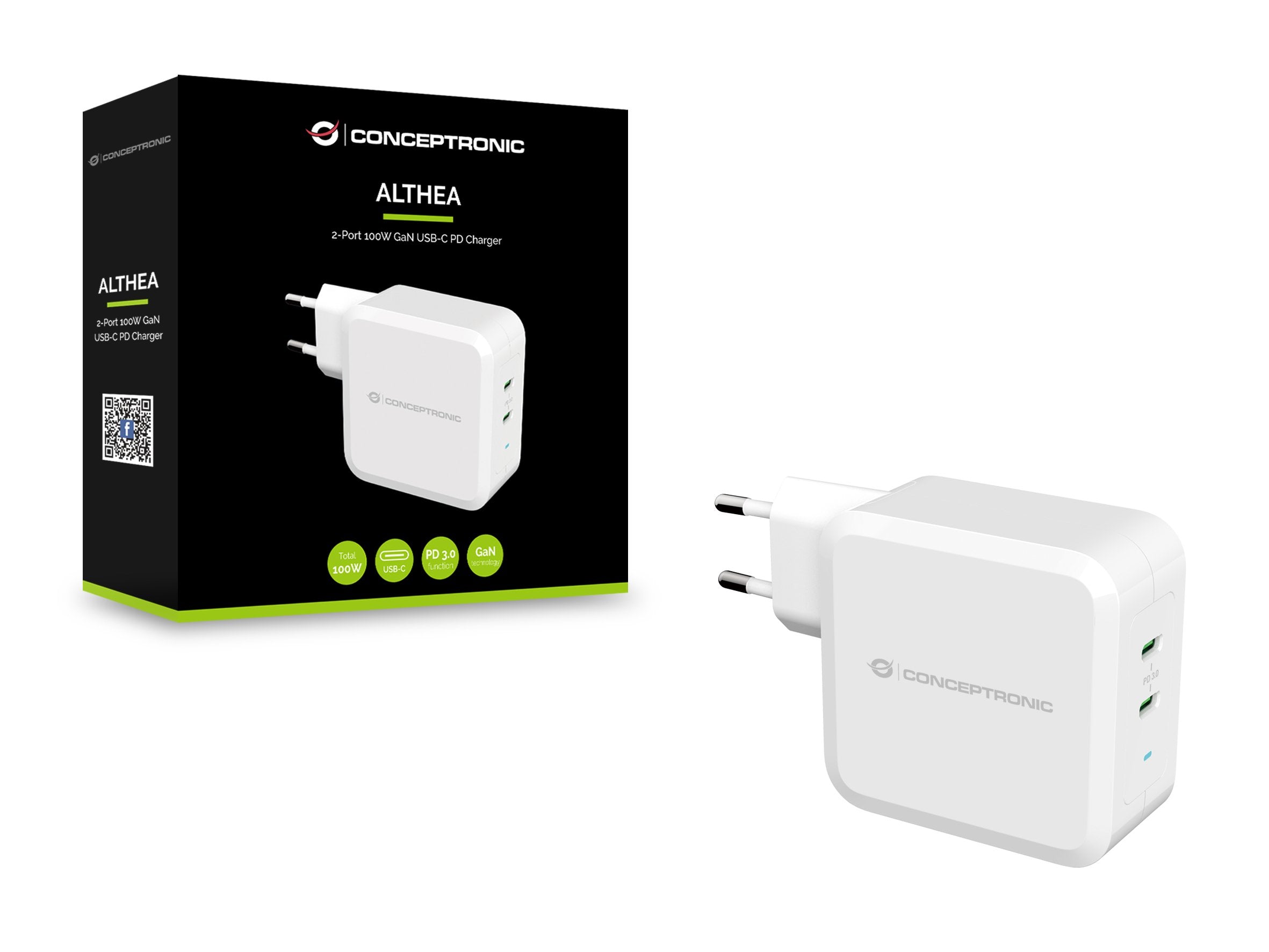 EAN 4015867226346 - Conceptronic ALTHEA08W cargador de dispositivo móvil Universal Blanco Corriente alterna Interior imagen 2