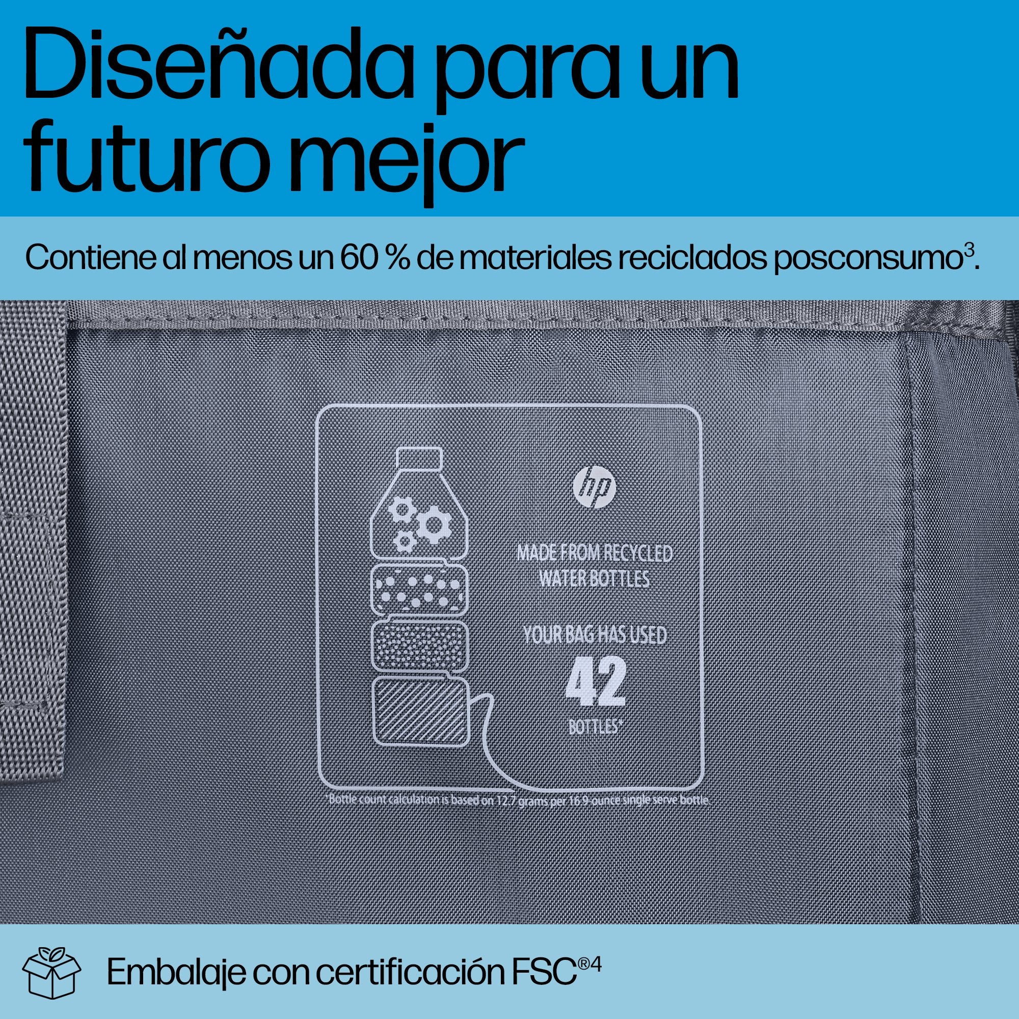 EAN 0198122966899 - HP Travel Plus 22 Liter 16 Laptop Bag 40,9 cm (16.1") Maletín Azul, Grafito imagen 6