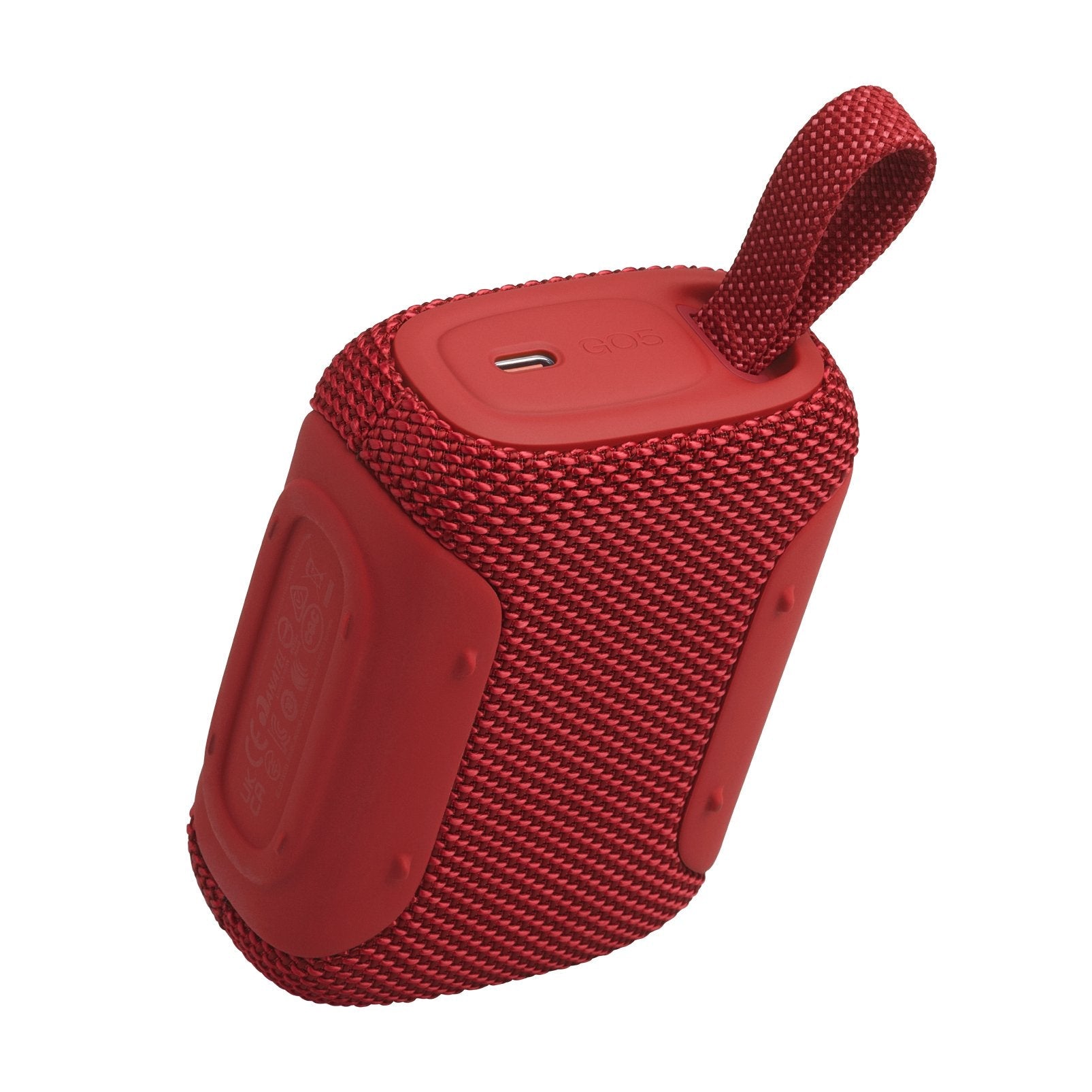Jbl Go 5 Altavoz Bluetooth Ultraportátil Con Sonido Big Jbl Pro Y Graves Fuertes, Emparejamiento Airtouch, Diseño Impermeable Y Tiempo De Reproducción De 10 Horas, Rojo