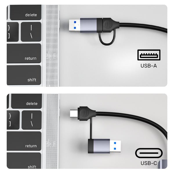 Unitek Hub 5w1 Usb-A/C 5 Gbps Z Czytnikiem Kart Sd I Micro Sd