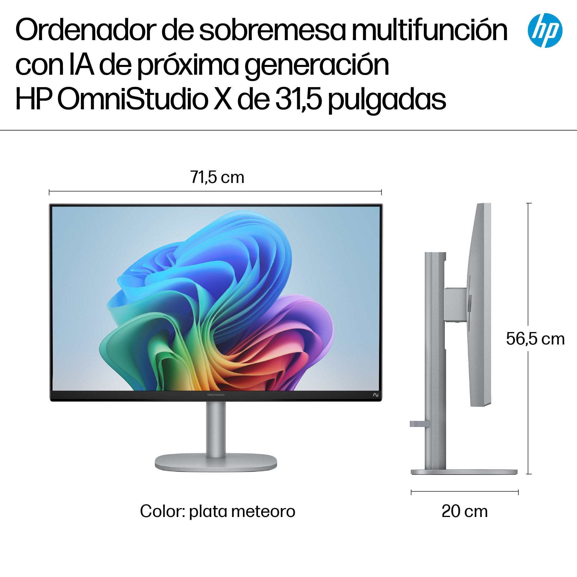 EAN 199896764988 - HP OmniStudio X All-in-One Desktop Next Gen AI 32-c1009ns PC Copilot+ PC Intel Core Ultra 7 258V 80 cm (31 imagen 6