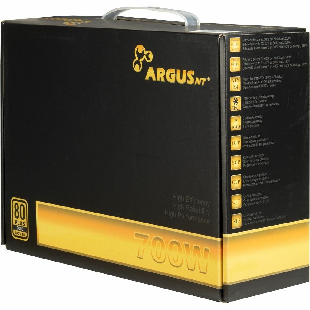EAN 4260455645294 - Inter-Tech ArgusNT GPS-700 unidad de fuente de alimentación 700 W 20+4 pin ATX ATX Negro imagen 5