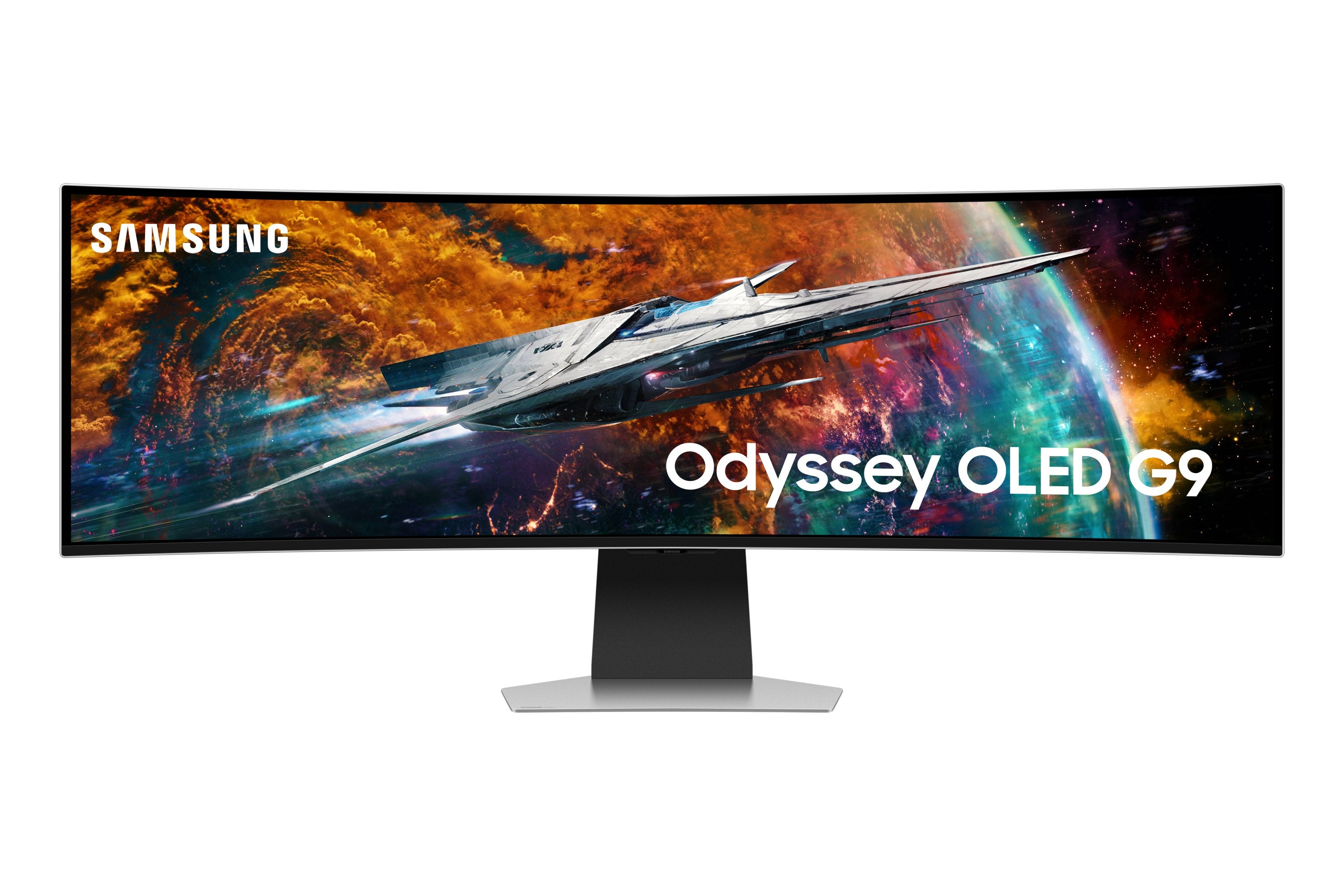 EAN 8806094972566 - Samsung G95SC pantalla para PC 124,5 cm (49") 5120 x 1440 Pixeles Dual QHD OLED Plata imagen 1
