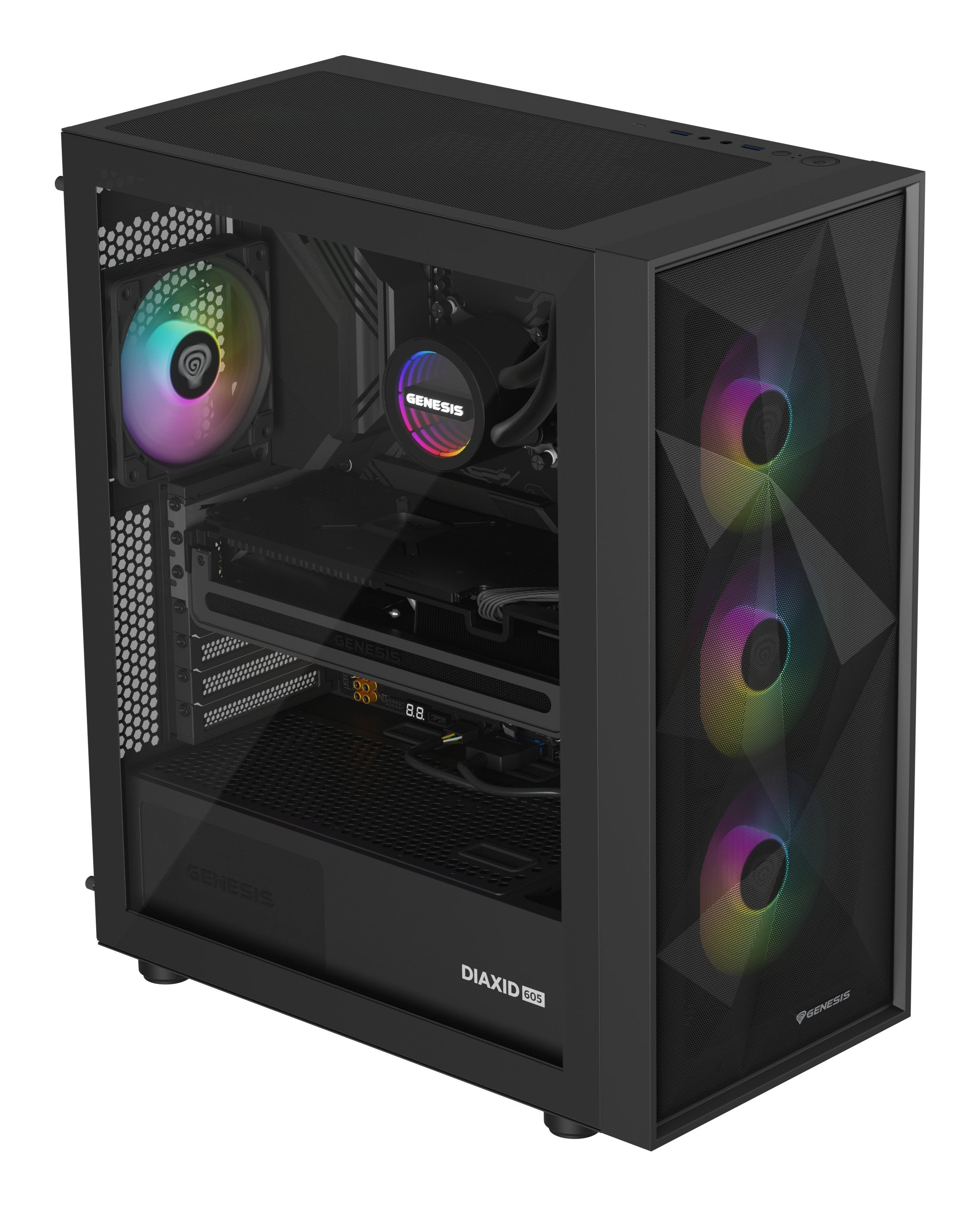 Refrigerador Liquido Cpu Genesis Refrigeracion Liquida Hydria 360 Argb 120mm + Pasta Termica