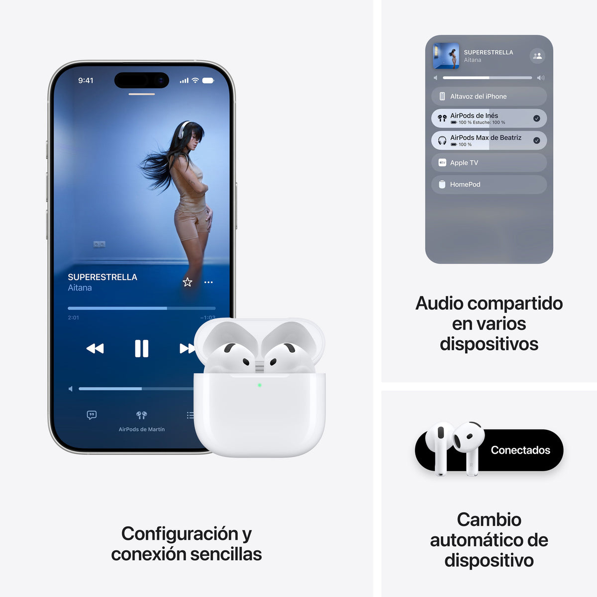 Auriculares Bluetooth Apple Airpods 5