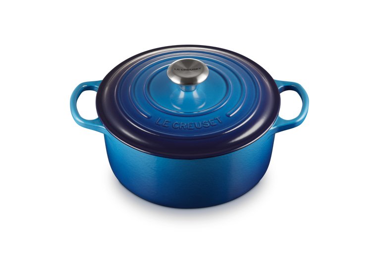 Le Creuset 21177242202430 Signature Gusseisen-Bräter Con Deckel, Ø 24 Cm, Aare