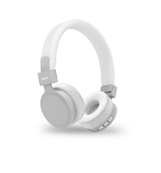 Headset Bluetooth Hama Freedom Lit 2 Plegables Microfono Integrado Bateria 15h Manos Libres Y Asistente Color Blanco