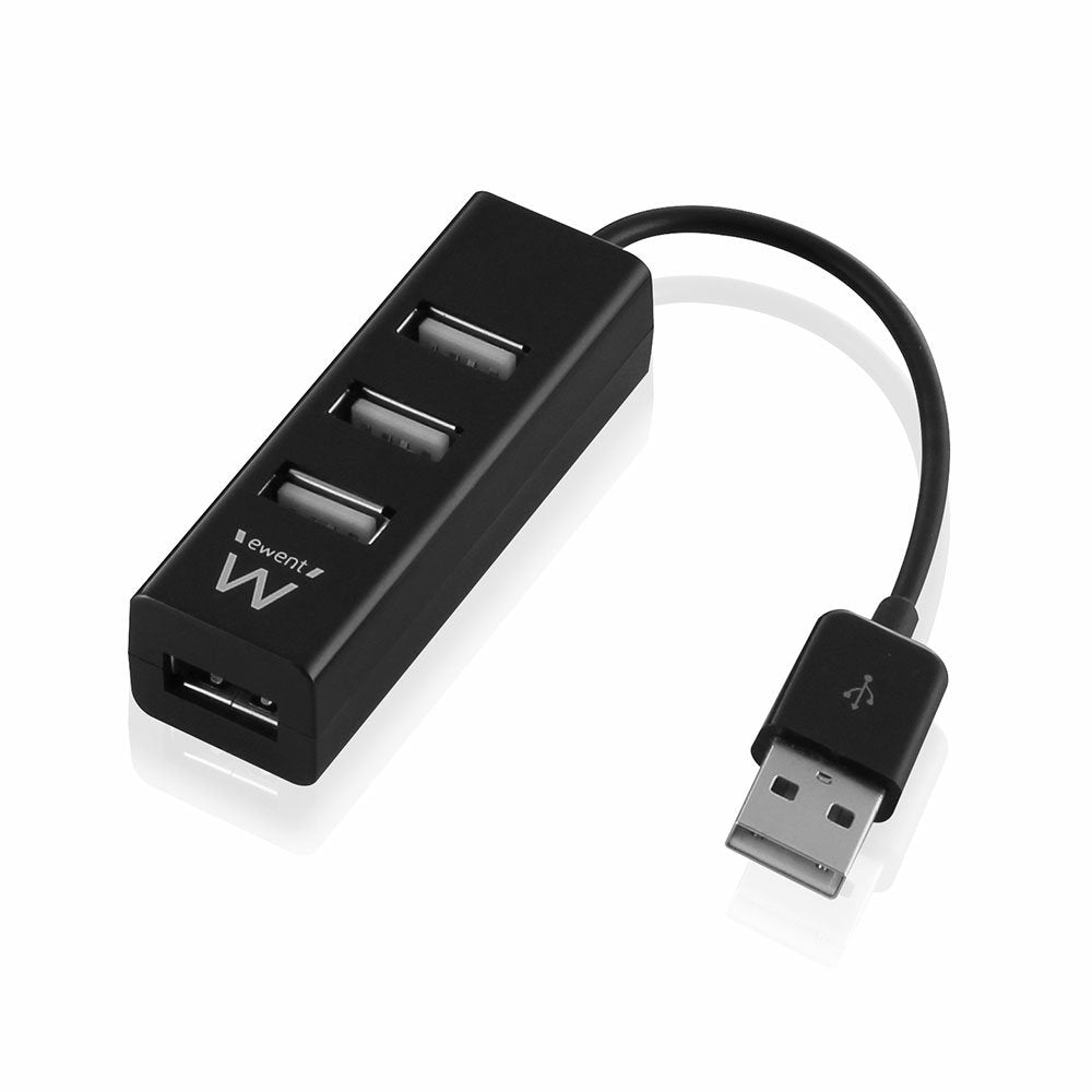 EAN 8032958186804 - Ewent EW1123 hub de interfaz USB 2.0 480 Mbit/s Negro imagen 5