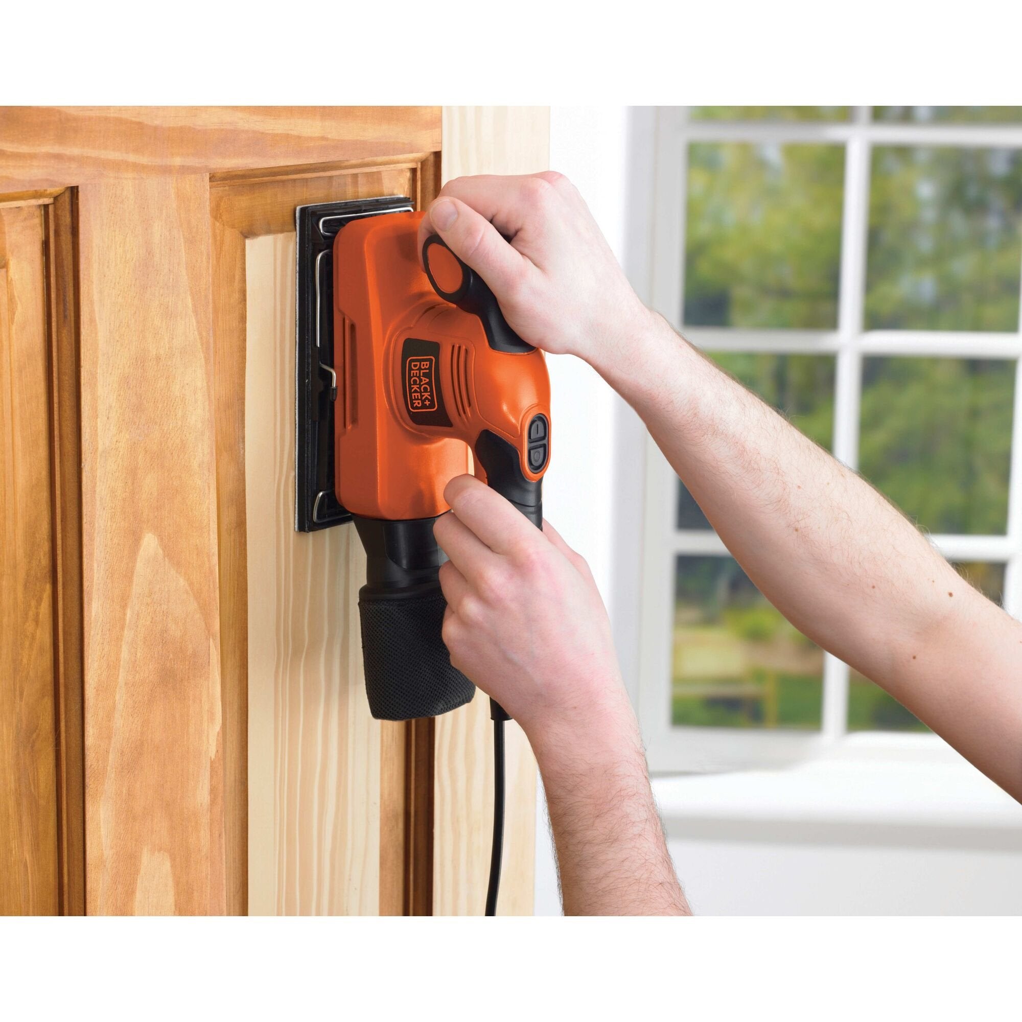 EAN 5035048203378 - Black & Decker KA320EKA-QS lijadora portátil Lijadora orbital 15000 RPM Naranja 240 W imagen 3