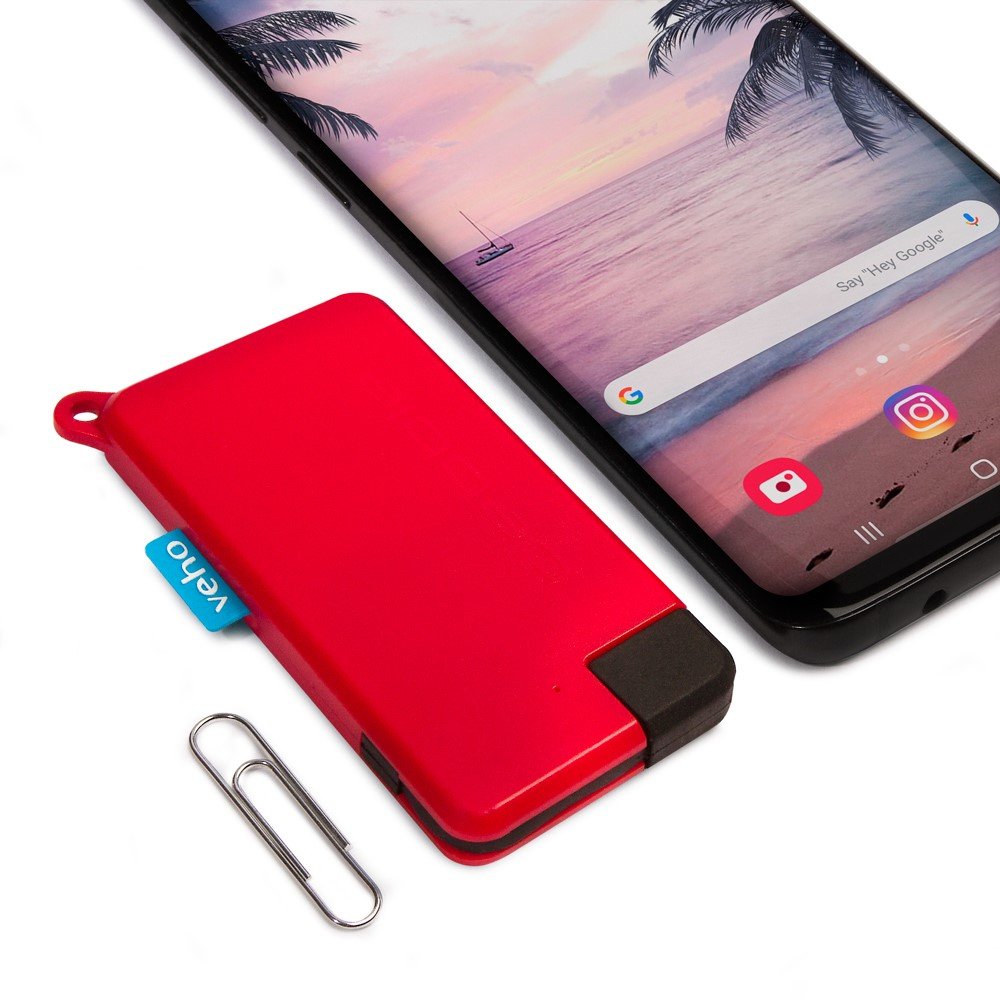 EAN 0811805030945 - Veho Pokket Polímero de litio 1000 mAh Rojo imagen 4