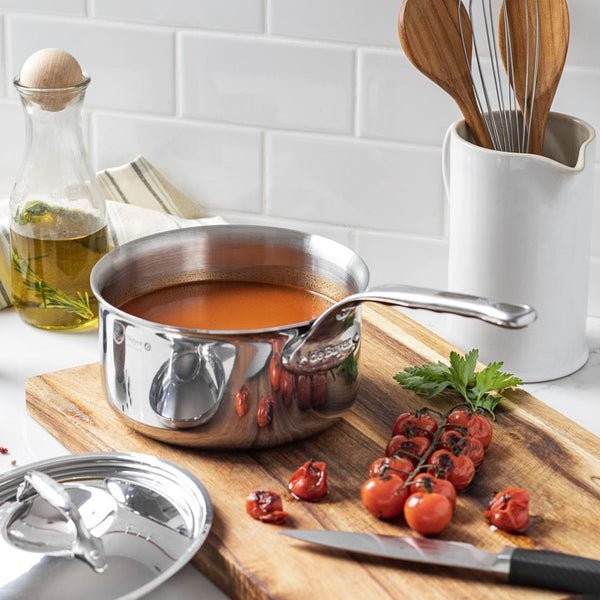 Cazuela De Buyer Affinity Acero Inoxidable Con Tapa 18 Cm